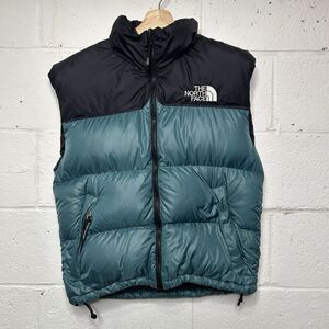 Vintage The North Face Puffer Vest Jacket “Green Black”